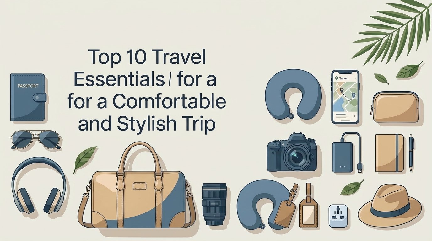 Top 10 Travel Essentials for a Comfortable and Stylish Trip